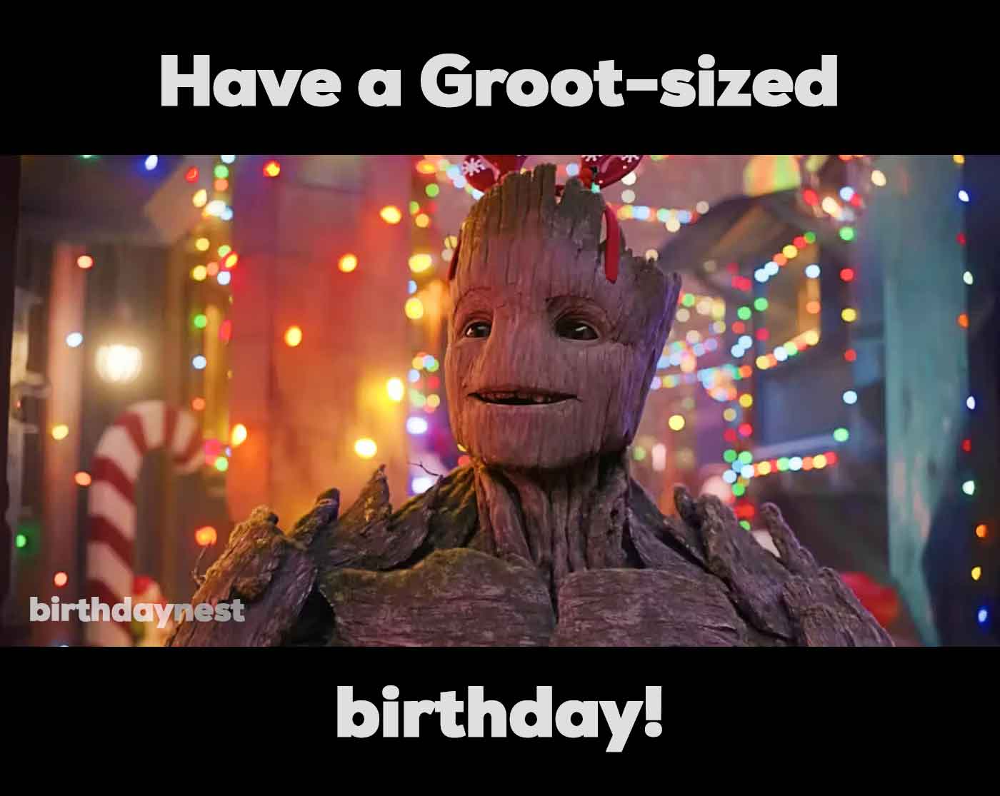 Guardians of the Galaxy birthday meme Groot