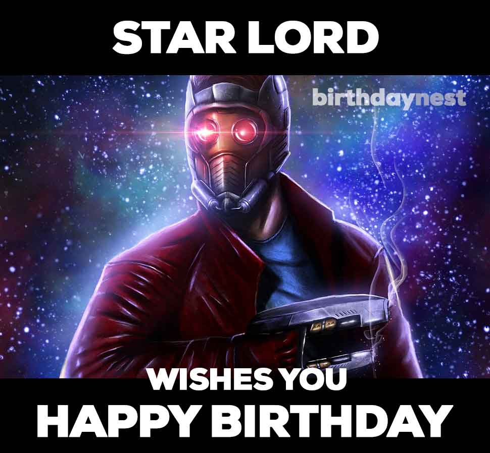 Guardians of the Galaxy birthday meme Star Lord